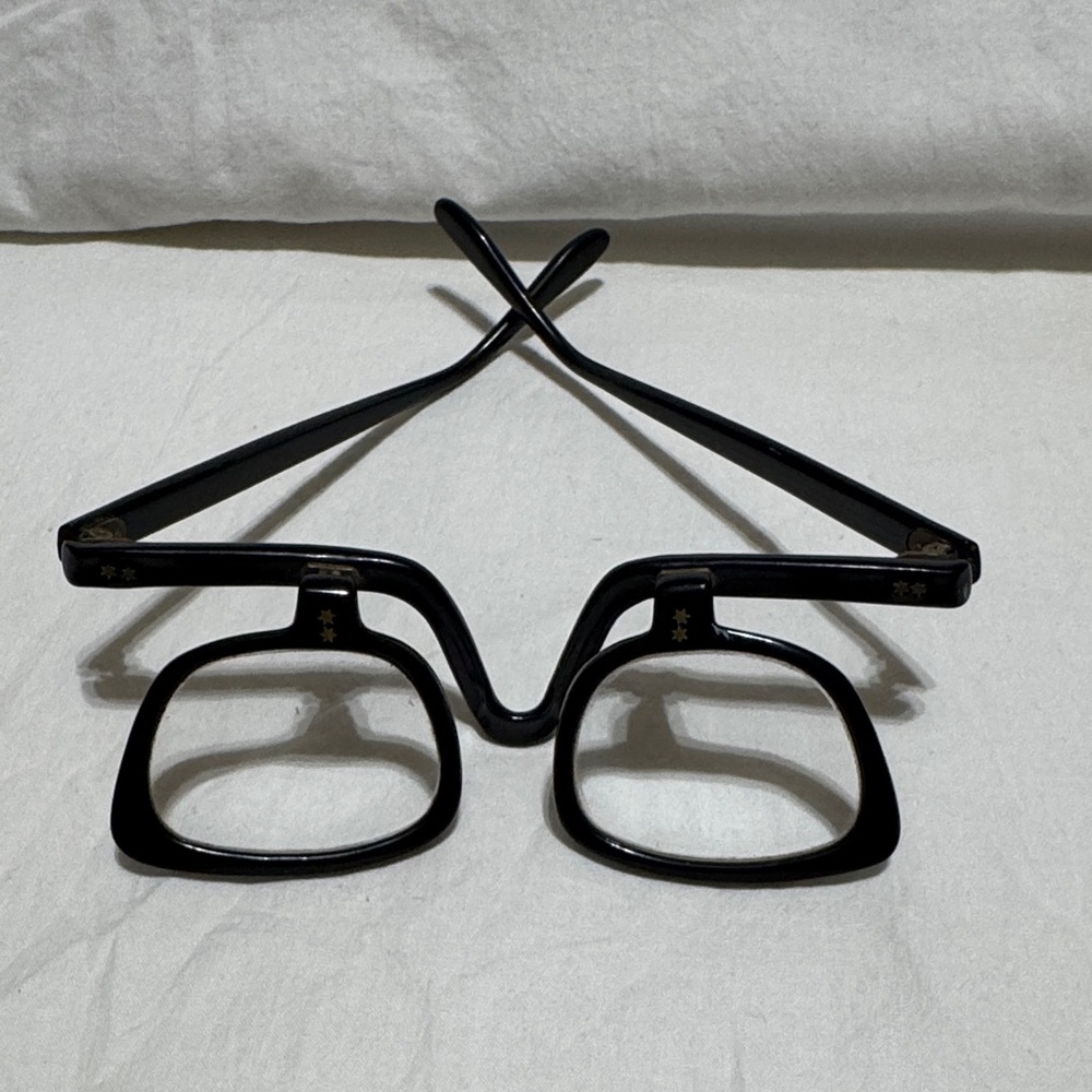 Vintage Black Square Frame / reading Glasses.